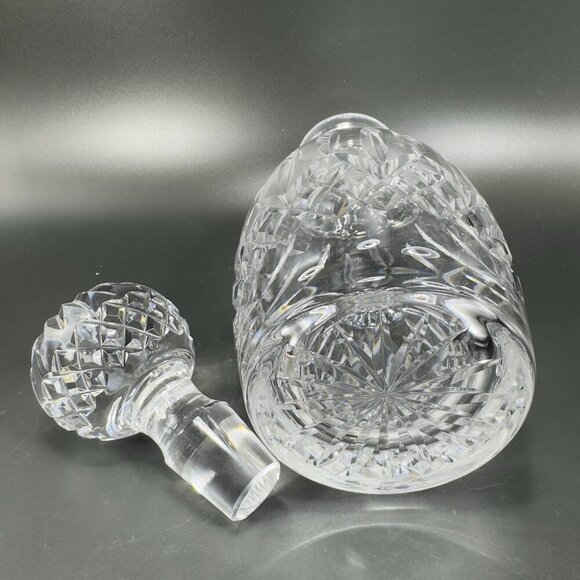 Waterford Clear Heavy Crystal Decanter Container Bottle With Stopper Signed VTG - Picture 15 of 16